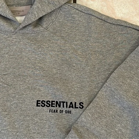 Fear of God Essentials Hoodies Pullover Dark Oatmeal - Picture 11 of 12